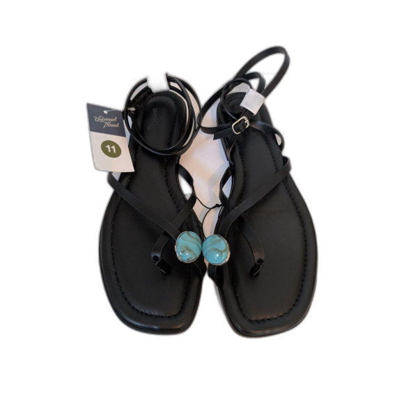 Women's Elizabeth Ankle Strap Sandals Memory Foam - Universal Thread Size 11 - Picture 2 of 7